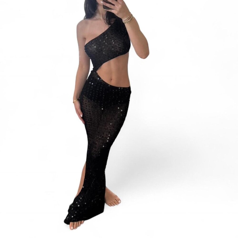 Gia Dress in Black Aya Muse NWOT